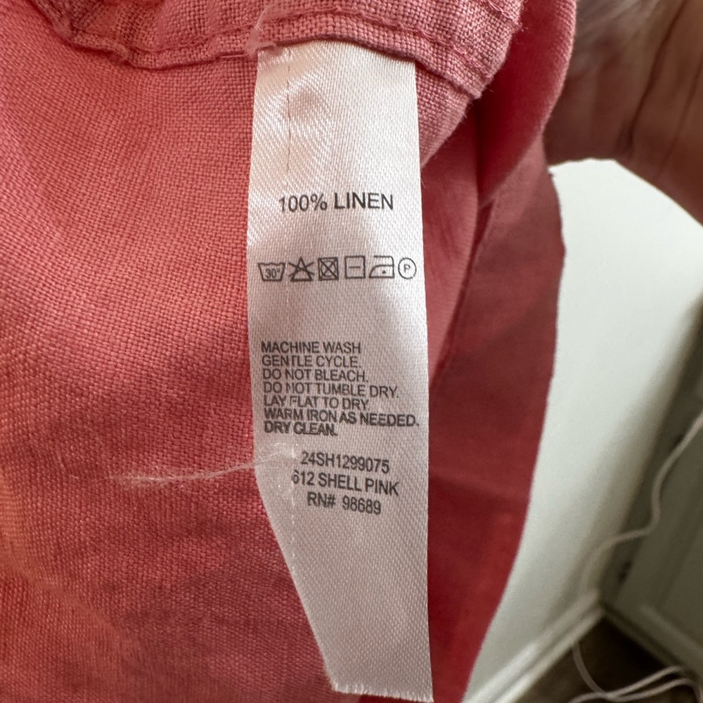 Todd Snyder Shell Pink Linen Shirt - Picture 7 of 7